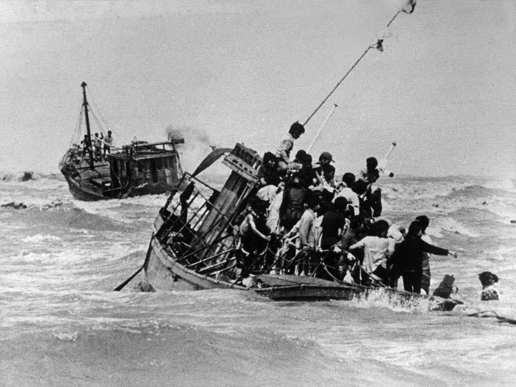 What happened to the Vietnamese boat people rescued by the SIBONGA